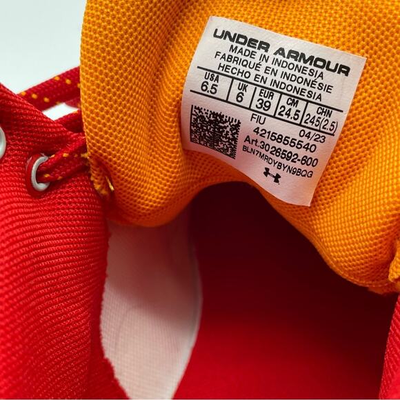 Under Armour 2024 Harper 8 Mid RM Jr Baseball Cleats 3026597 Red White Youth 6.5 - Picture 8 of 9